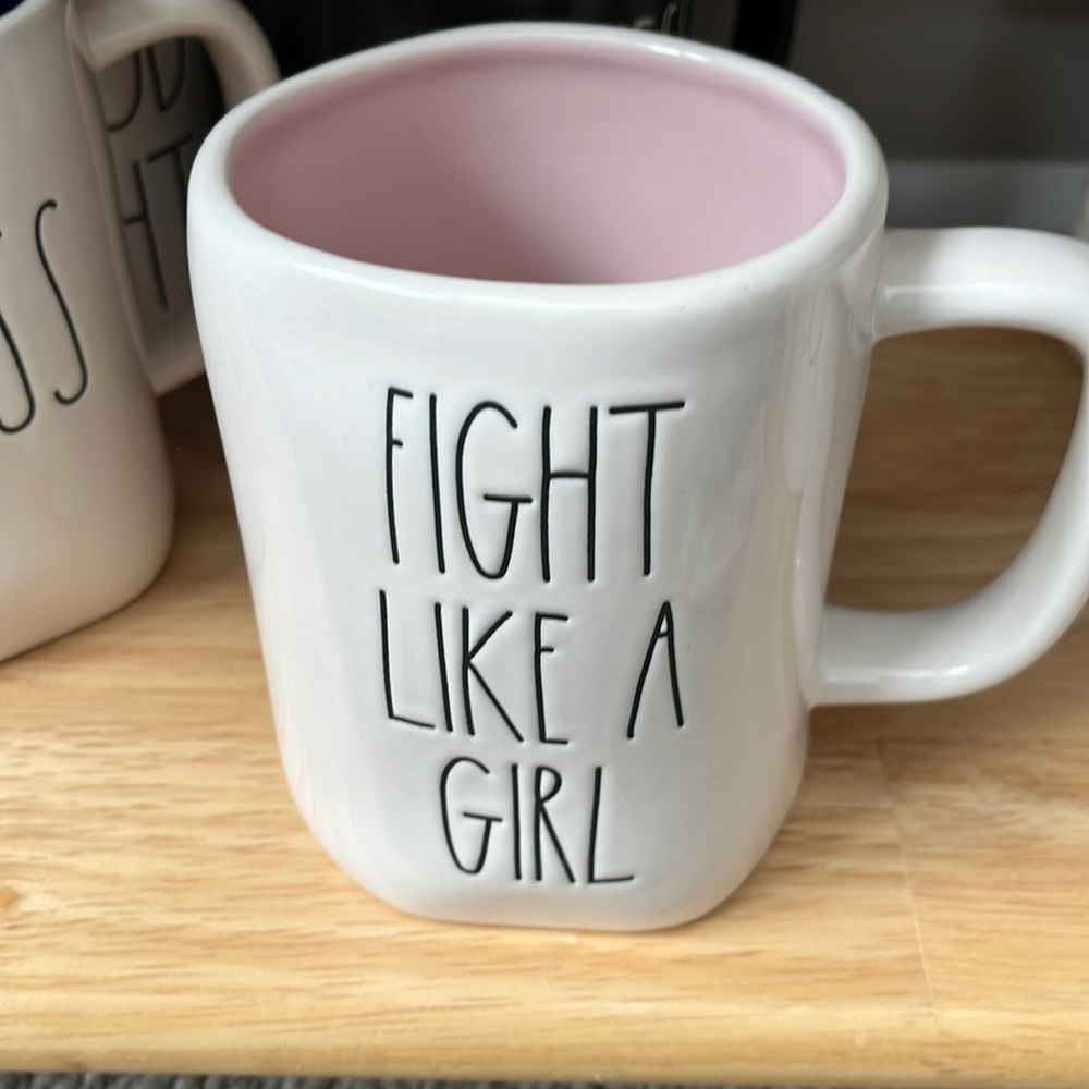 Rae Dunn Mug FIGHT LIKE A GIRL